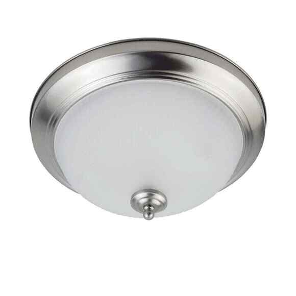 Thomas Lighting Ceiling Fixture 13" Wide LED Flush Mount SILVER BRUSHED NICKLE - Picture 1 of 8